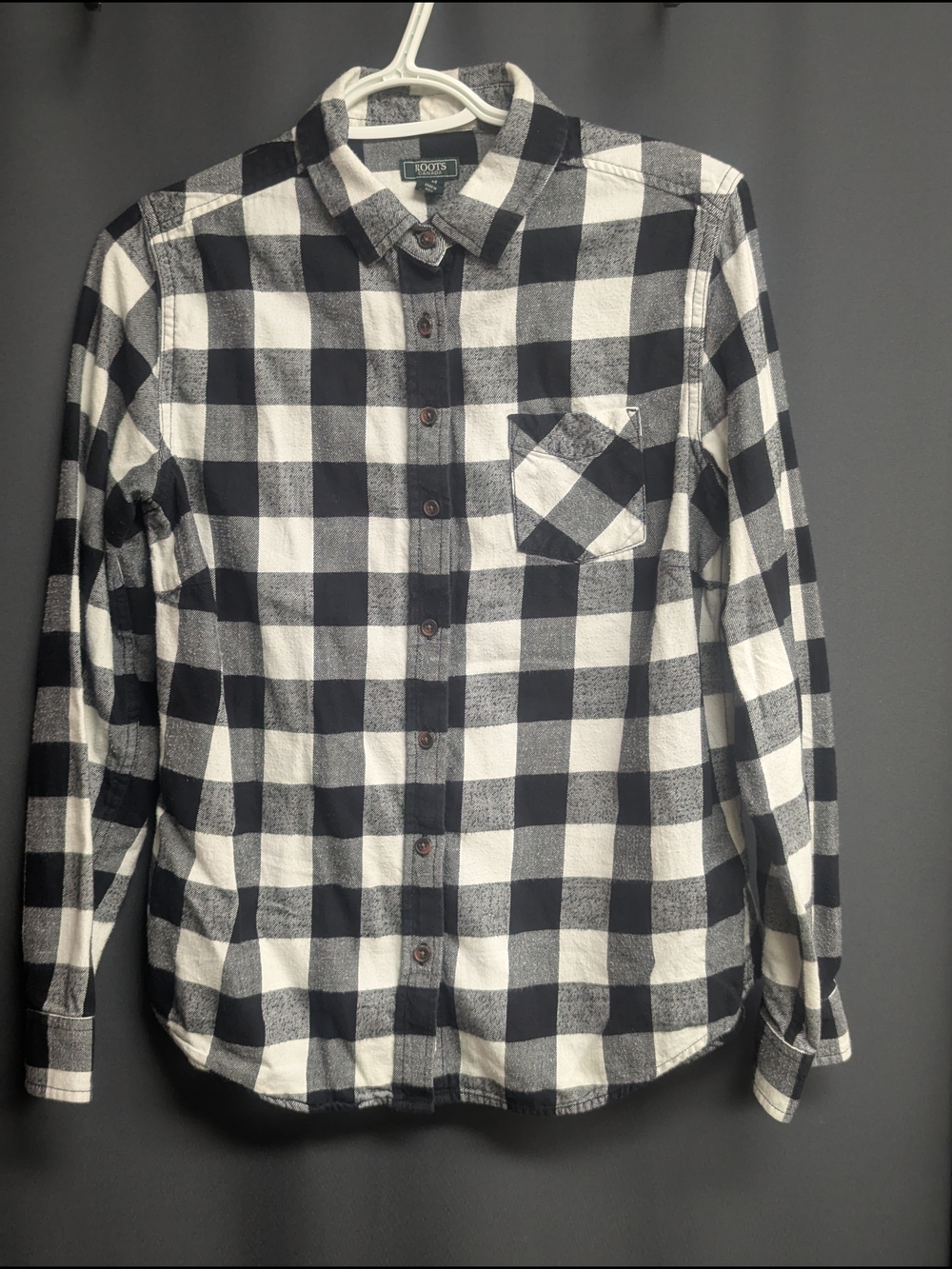 ROOTS Plaid Long Sleeve Size - M